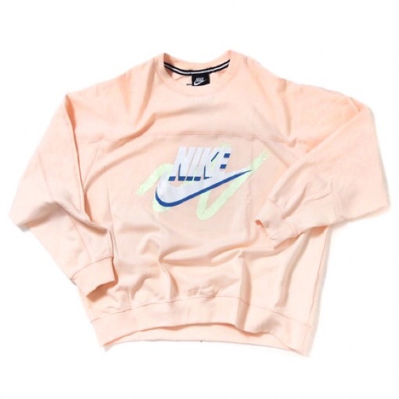 nike archive pink graphic cropped hoodie